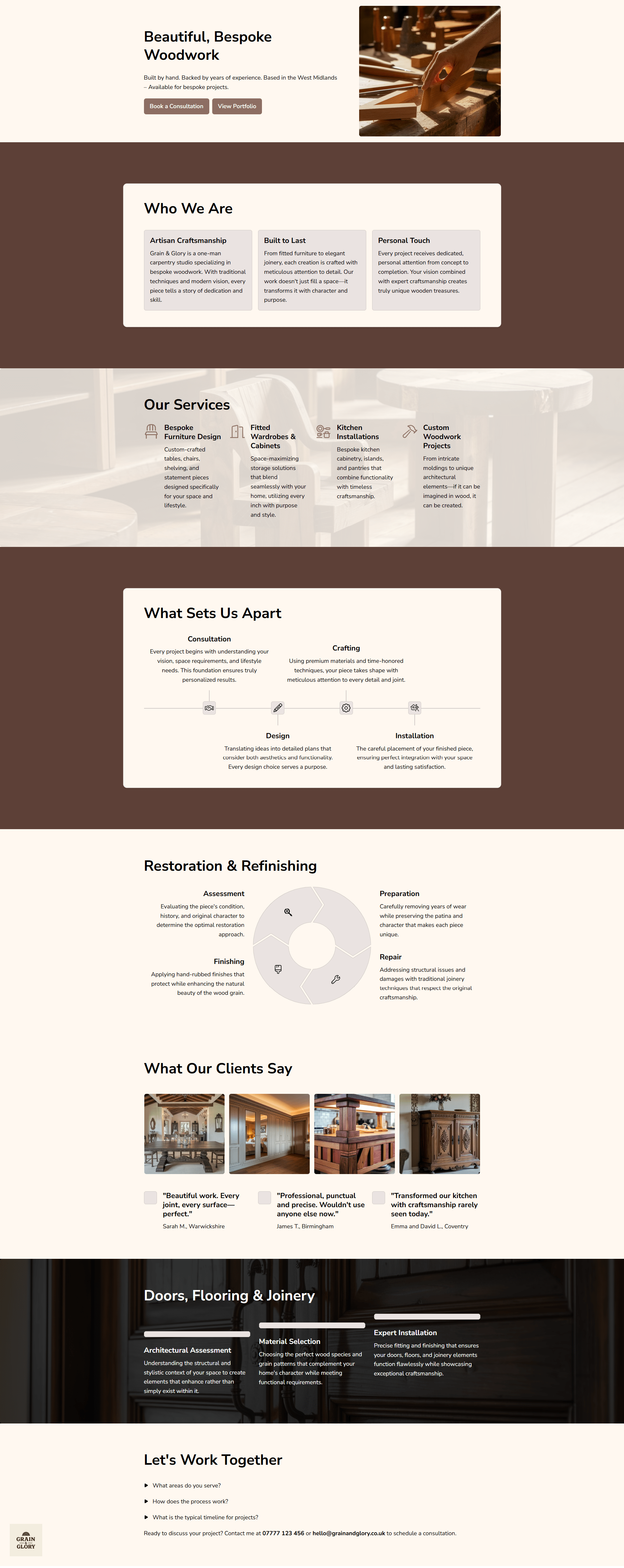 Carpenter Website Demo