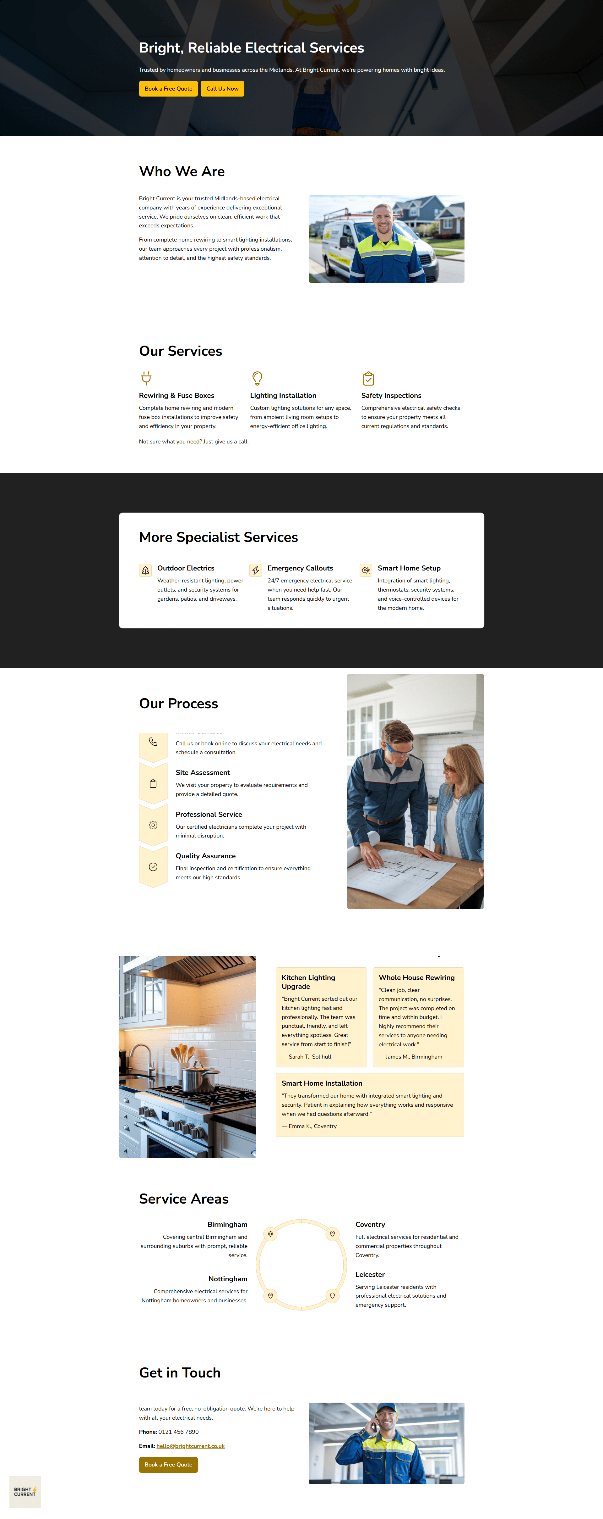 Electrician Website Demo