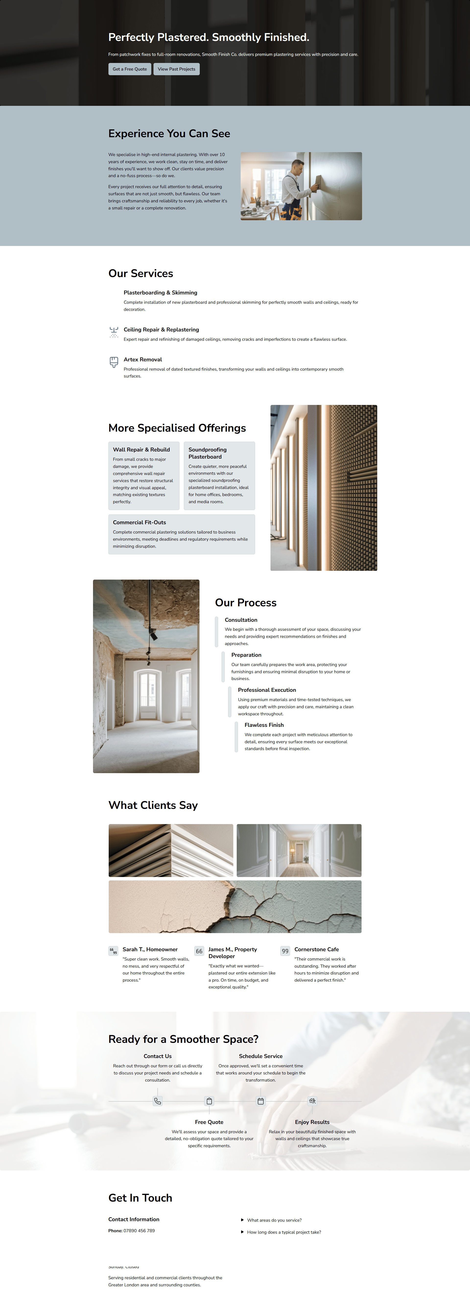 Plasterer Website Demo