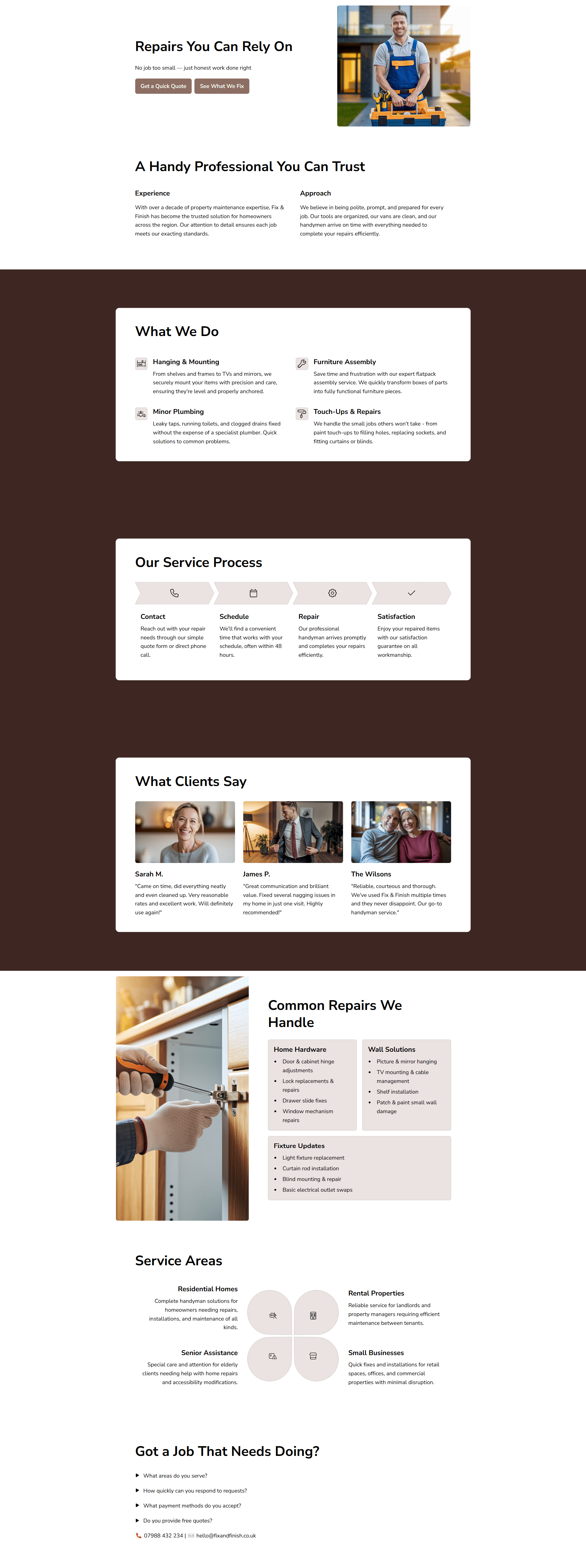 Handyman Website Demo
