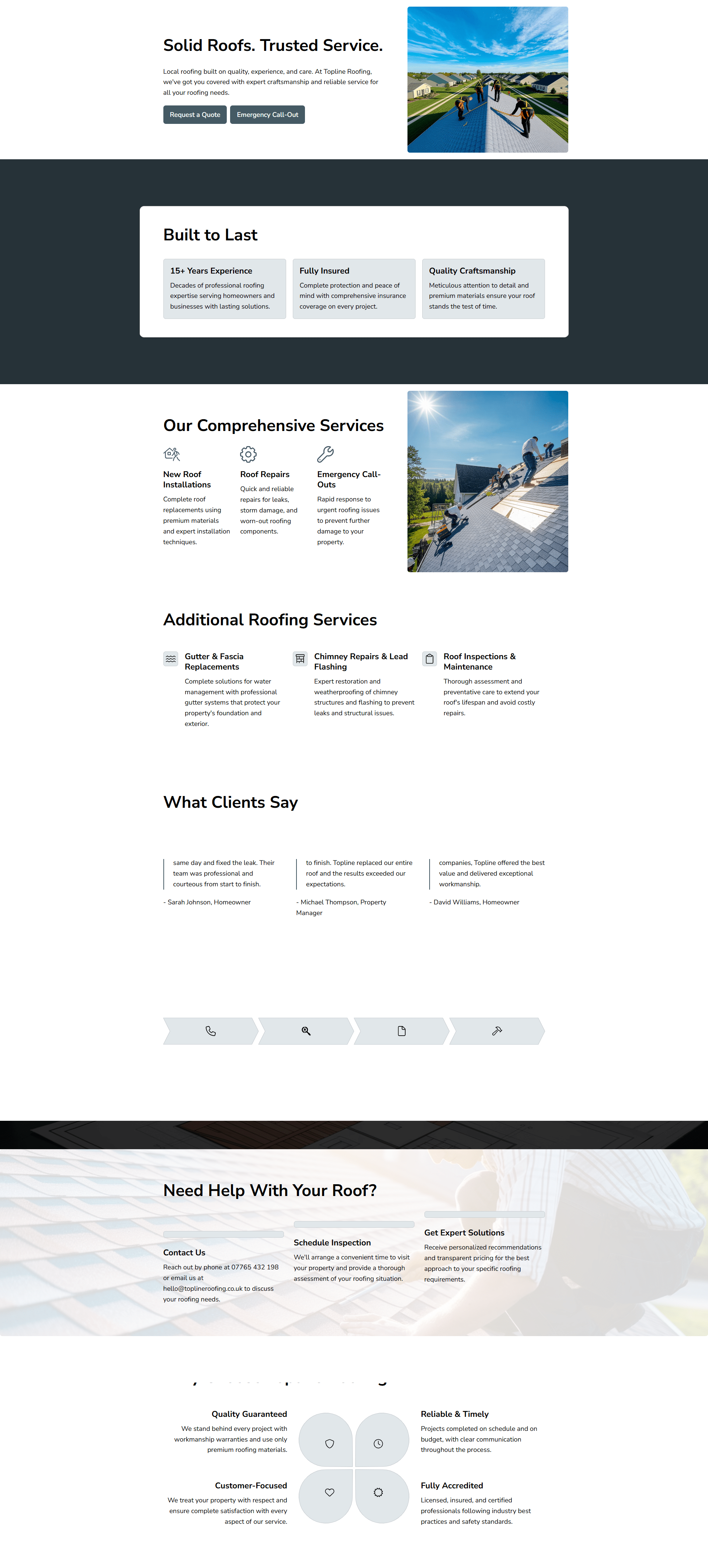 Roofer Website Demo