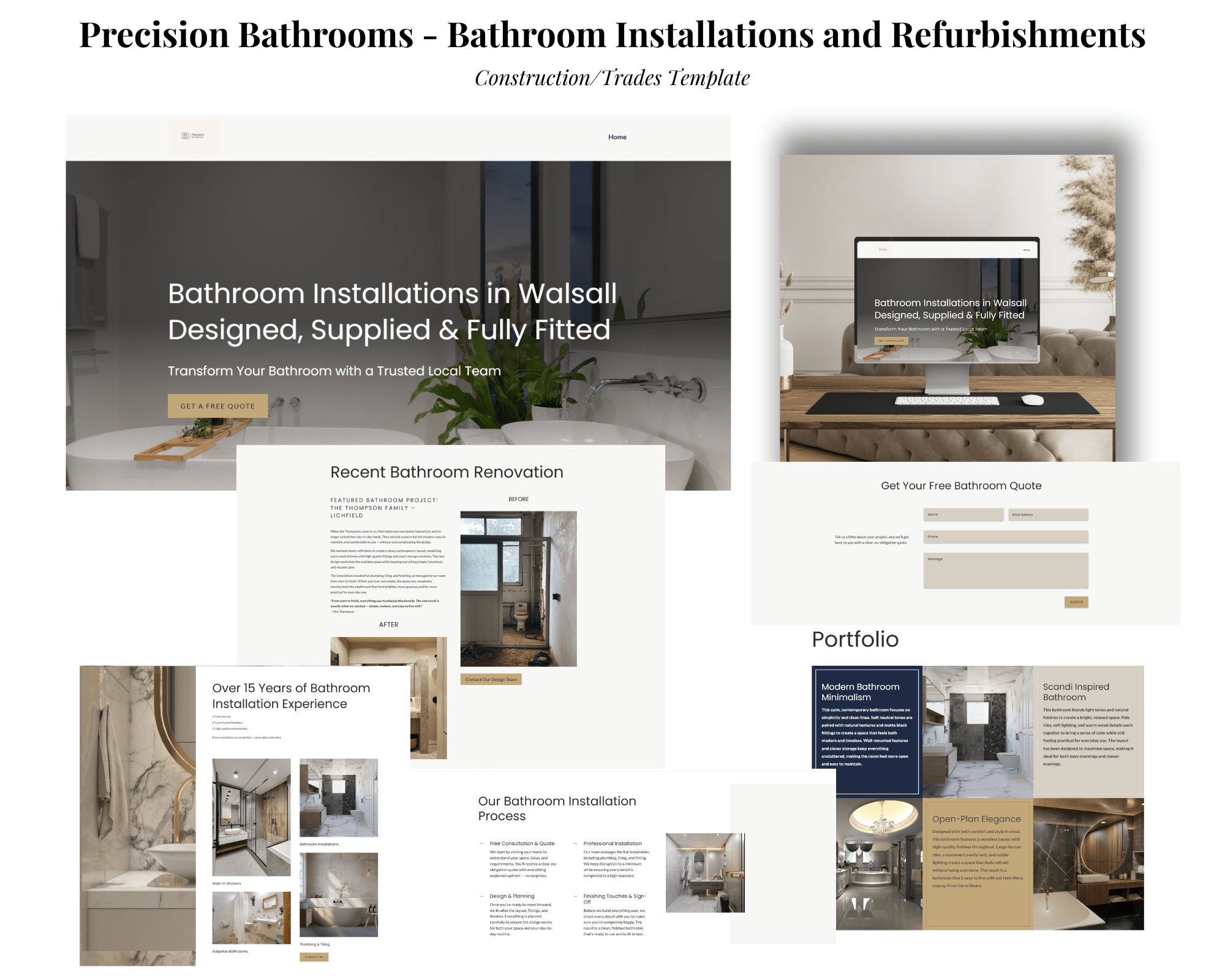 Website Mock Framework Mock Ups